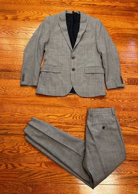 Traje de lana J.Crew Thompson Voyager delgado para hombre 36S gris dos piezas pantalones se adapta a 30x28 Foto 1 de 4