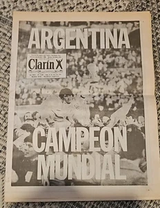 suplemento Clarín Argentina campeón del mundo 26 junio 1978 Clarín - Imagen 1 de 5