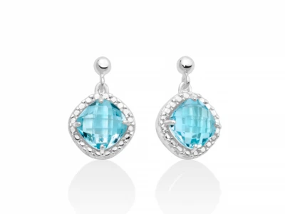 MILUNA ORECCHINI  GEMMA DEL CIELO REFERENZA ERD2693 GARANZIA UFFICIALE - Immagine 1 di 2