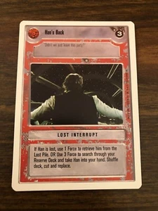 SWCCG Star Wars CCG Han's Back x4 wb LS Unlimited LP (Sie erhalten vier Exemplare) - Bild 1 von 1