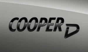 Brandneu Mini Klavier schwarz ""COOPER D"" Abzeichen 51142465248 - Bild 1 von 5