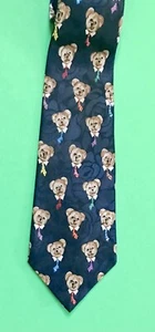 Alberto Perricci Gentleman Dog Tie Necktie Italian Silk Novelty Whimsical Funny - Picture 1 of 4