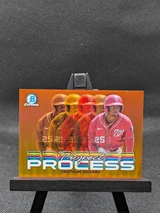 2023 Bowman Chrom Cristhian Vaquero True Orange Prospect Prozess #12/25 - Bild 1 von 2
