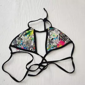 OP Women's size Small Multicolor/Print Bikini Swimwear Top - Picture 1 of 7