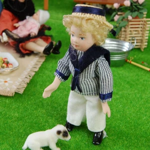 Dolls House Miniatures 1:12 Scale Boy Ceramic Dolls Figure Crafts Accessories - Picture 1 of 6