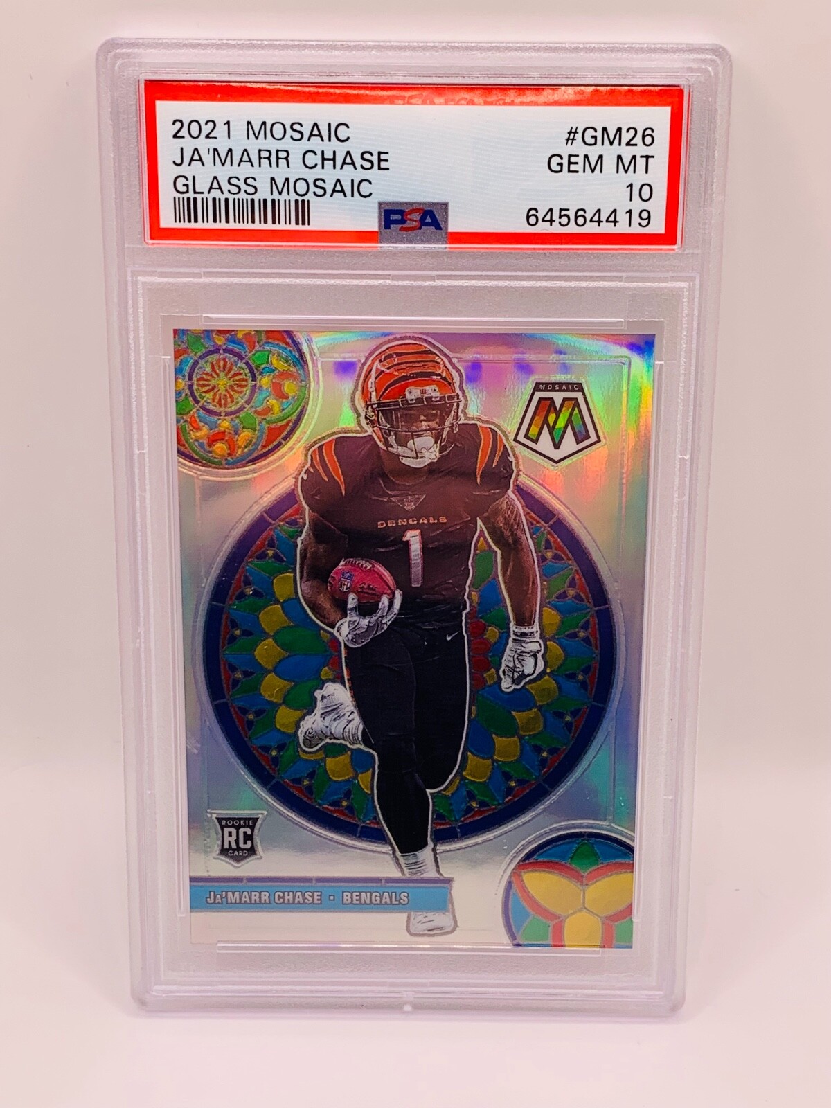 Ja'Marr Chase 2021 Mosaic GM26 Glass Mosaic /(SSP) Price Guide