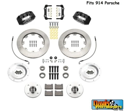 Kit de frenos delanteros Wilwood Powerlite, se adapta a Porsche 914 1970-1972, pinzas de 4 pistones Foto 1 de 3