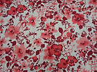 Red and Pink Flowers on a White Background - 36"Lx60"W - VERY PRETTY!!!