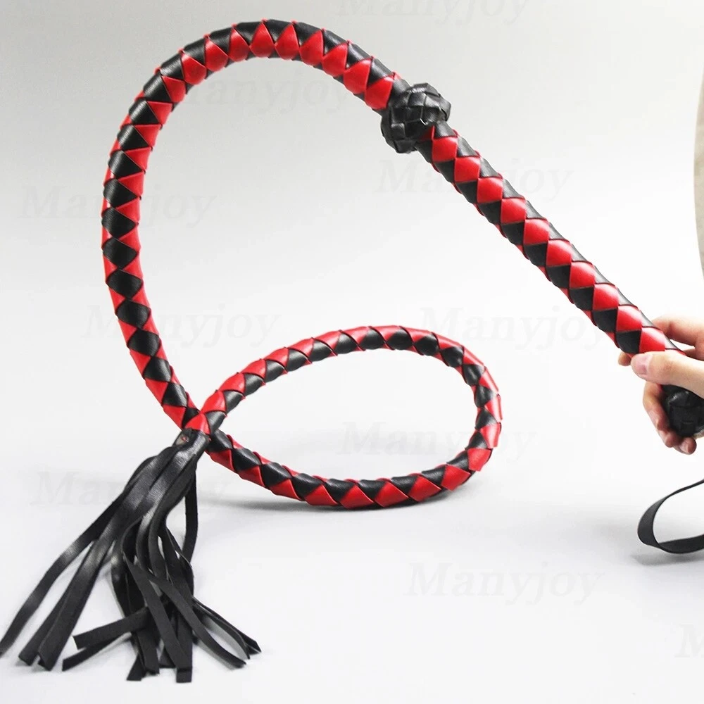 Pferde-Lederpeitsche & Kunstleder-Peitsche Set – 30,5 Cm Gerte & 38,1 Cm Peitsche Für Reiten & Training