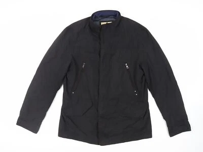 Marks and Spencer Mens Black Jacket Size M Zip - Zipped Pockets - Image 1 of 4