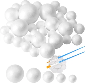 36Pack Craft Foam Balls Assorted Sizes (1-2.4 In), Foam Balls for Arts and Craft - Picture 1 of 5