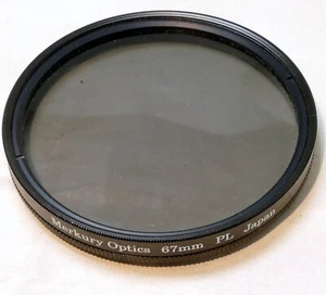 Merkury Optics 67mm PL Lens filter Polarizing Linear - Picture 1 of 8