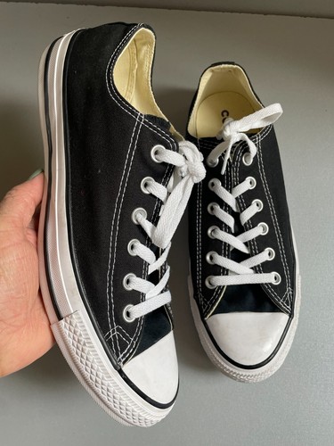scarpe da ginnastica unisex Converse Chuck Taylor All Star basse nere uk 8 eur 41 5