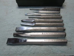 SK Wayne Tools USA 10pc Chisel Set 3/8" 6612 5/8” 6520 1/2” 6516 6106 6508 6912 - Picture 1 of 9