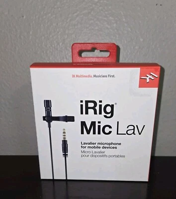 IK MULTIMEDIA IRIG MIC LAV FOR MOBILE DEVICES - NEW IN BOX - Image 1 of 4
