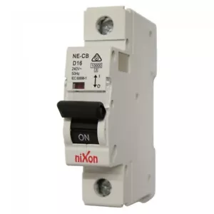 16AMP - 1 Pole 10ka MCB - Circuit Breaker - D Curve Free Shipping - Picture 1 of 1