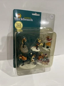 Figuras deportivas de invierno de Navidad colección Santa’s Workbench 2004 nuevo diseño - Imagen 1 de 5