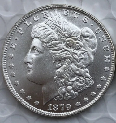Nueva moneda conmemorativa de plata Morgan 1879 CC $1 (USD) colección - Imagen 1 de 3