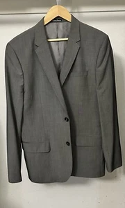 H&M Blazer Men's Size 42R Grey Marzotto Fabric Sport Coat 2 Button Suit Jacket - Picture 1 of 10