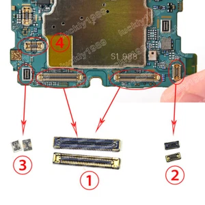 2 X LCD FPC Enchufe Placa USB Conector Enchufe Batería Para Samsung S24 plus S926 - Imagen 1 de 8