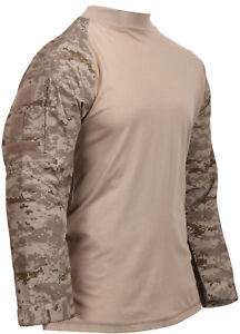 Tactical Combat Shirt Airsoft Paintball Camo Military Uniform Army Base Layer