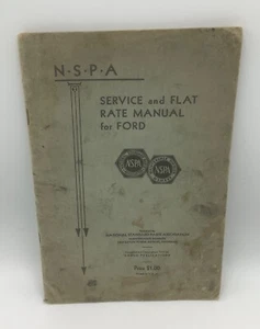 Ford voiture modèle A 1928-1931 service de réparation restauration N.S.P.A. Manuel-RARE - Photo 1/5