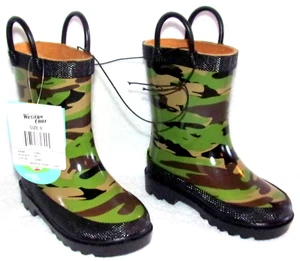 NIB WESTERN CHIEF CAMO KIDS TODDLER RUBBER RAIN BOOTS SIZE 6 TODDLER - Picture 1 of 2
