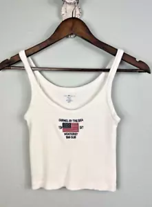 Brandy Melville Tank Top Carmel by the Sea 1991 Monterey Big Sur American Flag - Picture 1 of 6