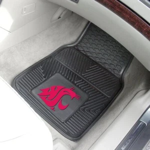 NCAA - Washington State 2-Piece Vinyl Car Mat Set 17"x27" - Picture 1 of 5