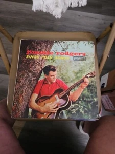 JIMMIE RODGERS Sings Folk Songs 1958 Vinyl LP Roulette R-25042 -VG/G - Imagen 1 de 4