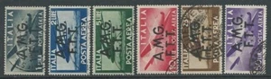 1947 TRIESTE A USATO POSTA AEREA DEMOCRATICA 2 RIGHE 6 VALORI - L3 - Picture 1 of 1