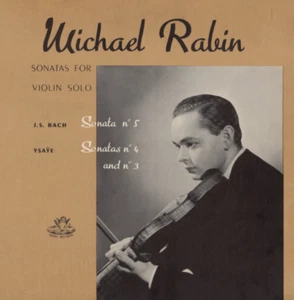 Bach Ysaye Sonatas for Solo Violin MICHAEL RABIN ANGEL TESTAMENT 180g LP SEALED - Picture 1 of 1
