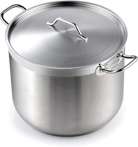 02616 Professional Grade Lid 30 Quart Stainless Steel Stockpot, Silver - Picture 1 of 7