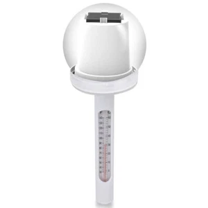 Pyle Solar Light Up Torch Globe Thermometer Auto Charges Sunlight Auto Light - Picture 1 of 6