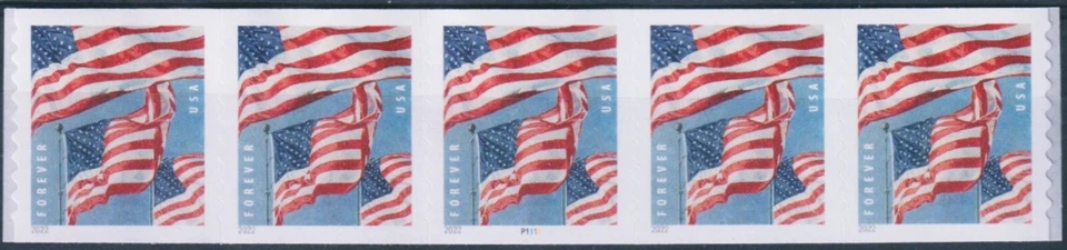 USA Sc. 5657 (F) Flags 2022 MNH APU P111 PNC5 - Image 1 of 1