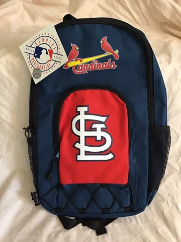 St Louis Cardinals MLB Premium Backpack Team Color Echo Design Baseball NWT Cover
