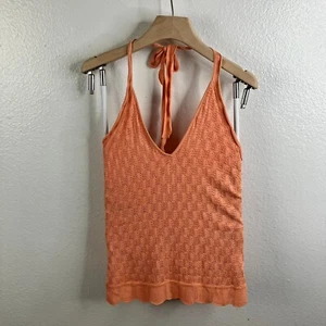 Antonio Melani Seidenmischung Neckholder Tank Gr. XS orange launisch Festival Boho Fee - Bild 1 von 7