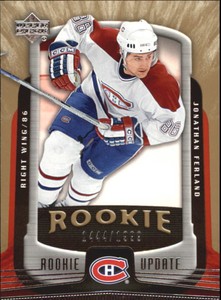 2005-06 Upper Deck Rookie Update Canadiens Hockey Card #150 Jonathan Ferland RC