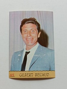 1968 Singers NEW number 65 GILBERT BECAUD sandwich figure
