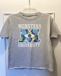 Monsters University Monsters Inc Disney Pixar Children's T-Shirt Medium Gray - Picture 1 of 1