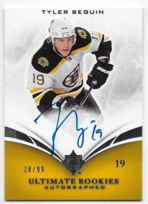 10/11 UD ULTIMATE COLLECTION ROOKIES AUTOGRAPH RC #141 Tyler Seguin #38/99 SP - Image 1 of 2