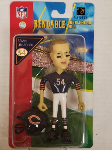 NFL Chicago Bears - Brian Urlacher Bendable Bobblehead Doll, NEW Cover