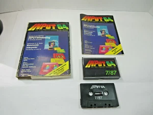 rivista informatica vintage 1987 tedesca Heise Input 64 con cassetta - Foto 1 di 10