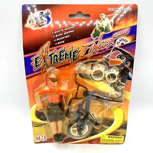 Gioco Vintage Extreme Finger Playset Stunt Bicycle con Anima Scintillante Figura - Foto 1 di 6
