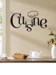 Cuisine Word Wall Decal Removable Wall Sticker Wall Accent Free Shipping Sale - Picture 1 of 4