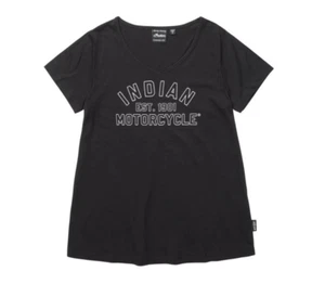 Indian Womens Marl Est. 1901 T-Shirt Black & White SIZE: SMALL 286291202 - Picture 1 of 4