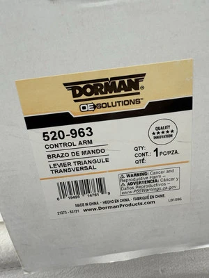 Suspension Control Arm and Ball Joint Assembly Dorman 520-963 NEW - Image 1 of 3
