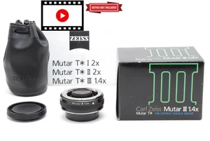 [Excelente COMO NUEVO en Caja] Contax Carl Zeiss Mutar iii 1.4x T* Teleconvertidor C/Y JAPÓN - Imagen 1 de 24