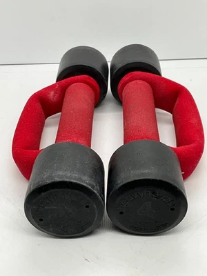 AMF HeavyHands PAIR 4lb Each Dumbbells Made in AUSTRIA (8lb total) - Image 1 of 4