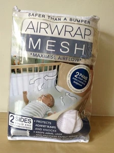 Malla Airwrap para bebé para cunas y cunas. Dos lados. Blanco. Apenas usado. - Imagen 1 de 24